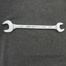 P&C "100" Double Open End Wrench 3/4” & 5/8”-# P2824 - Made in USA