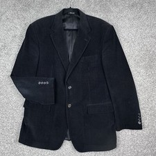 Lauren Ralph Lauren Blazer Mens 44R Regular Black Corduroy 2 Button Sport Jacket