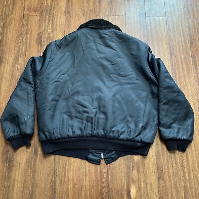 Vtg Timber King Bomber Flight Jacket Mens XL Insulated