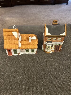 Lot Dept 56 Dickens Village The Christmas Carol Cottage Tiny Tim GEO Weeton