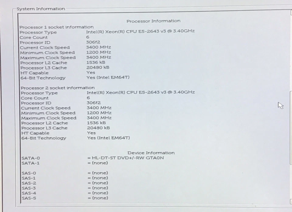 Dell Precision 7910 Dual Xeon E5-2643 v3 3,4 GHz 8 GB RAM SIN HDD/GPU ver fotos Foto 3 de 4