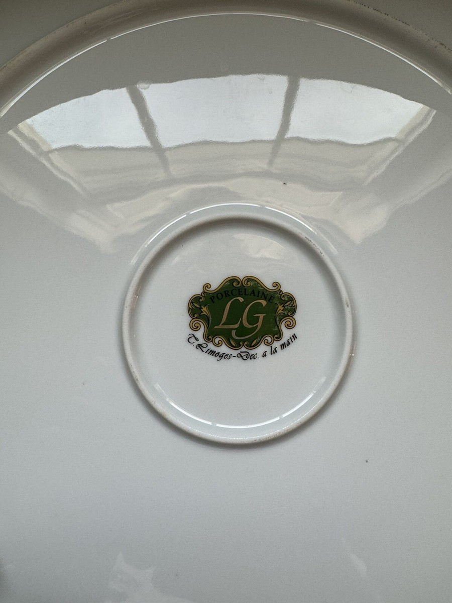LG porcelaine Dec. a la Main Plate 12.25” Limoges | eBay