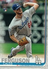 #452 Caleb Ferguson Rookie Los Angeles Dodgers 2019 Topps Series 2 Baseball Card