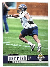 TONY PARRISH Chicago Bears 1998 Upper Deck Collector's UD Choice Card #312