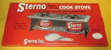 Vintage Sterno #46 Double Service Cook Stove New in Original Box