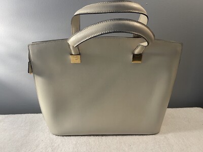 Celine White Shoulder Tote Bag Leather Laptop/work bag Project Piece (see Pics)