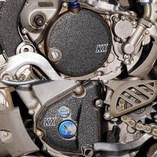 Black Engine Guards 2004-2008 Kawasaki KX250F Cover Grip Tape Clutch KX 250F