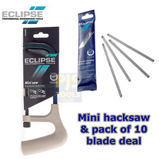 Eclipse 70-675R 150mm 6in mini junior hacksaw frame & 10 junior hacksaw blades