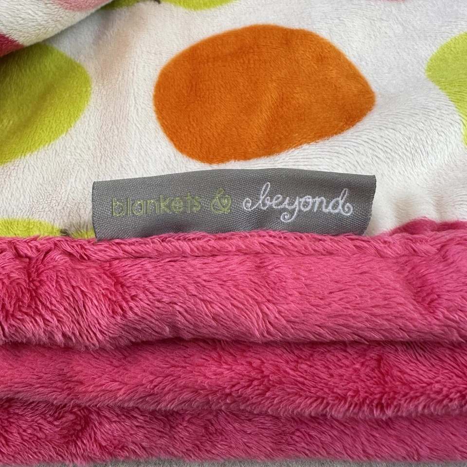 Mantas y más allá Manta Bebé Monos Elefantes Jirafas Rosa Lunares Foto 3 de 4