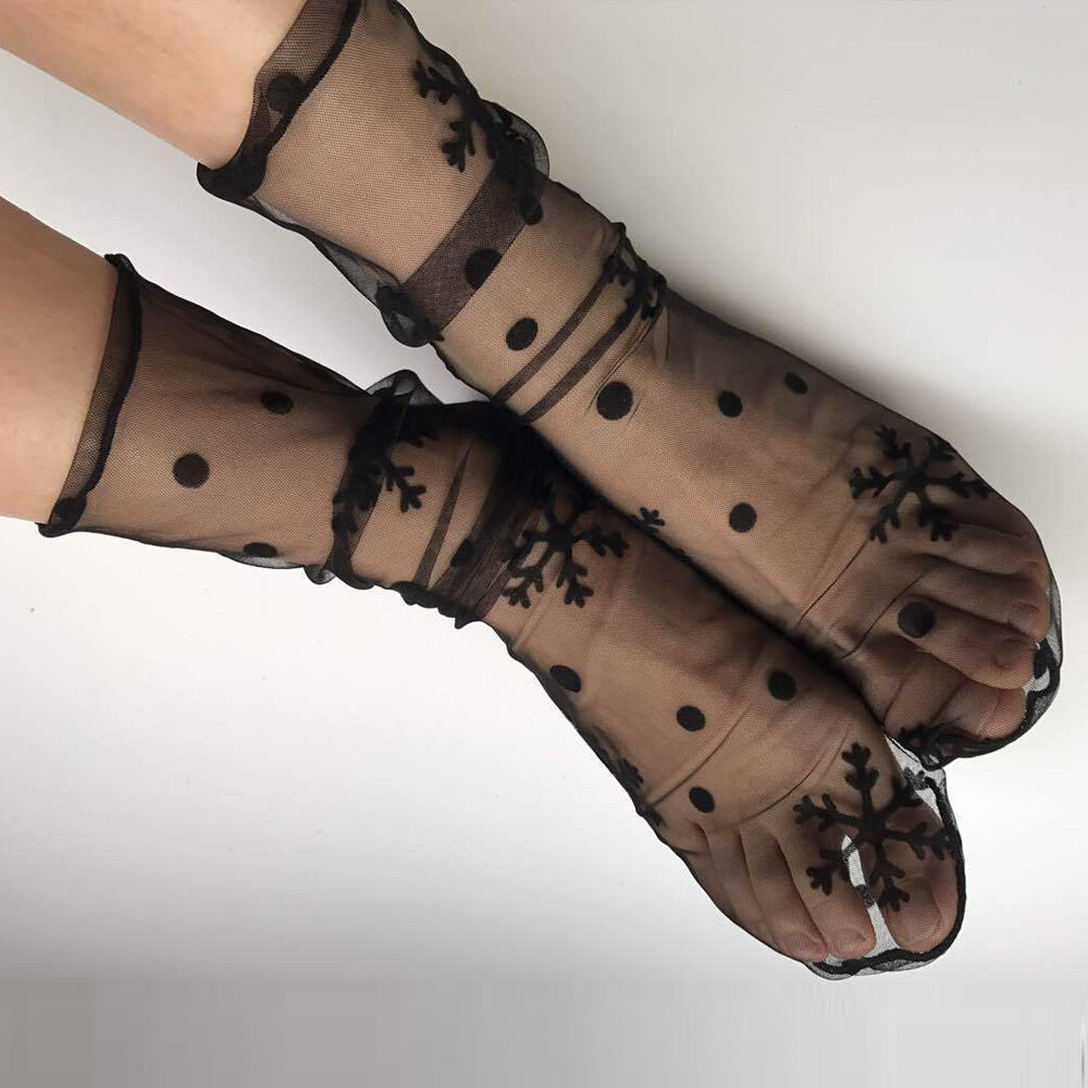 APL 3 5 paia di calze da barca calze a rete calze di seta ciabatte corte calze: