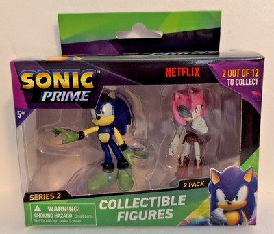 Sonic Prime Series 2 Sonic & Rusty Rose Collectible Figures 2 Pack