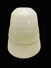 VTG Anchor Hocking Fire King Milk Glass 3Pc Nesting Bowls 5” 6” 7” Set USA EUC