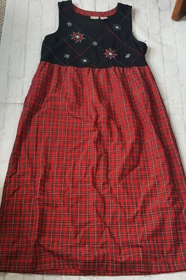 plaid jumper dress womens