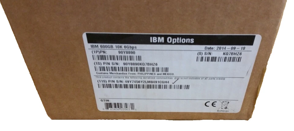 IBM 90Y8890  600G 10k SAS 2.5 HDD New in box - Image 2 of 4