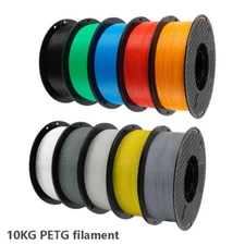Kingroon 10KG 3D Printer Filament 1.75 mm PETG Lot Color Mix Bundles 1KG Spools
