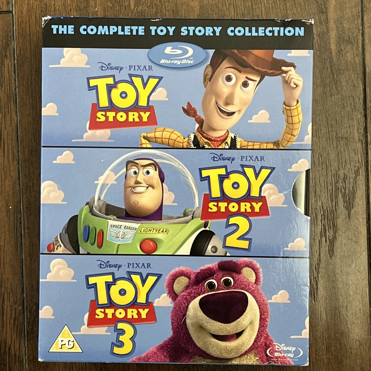 5) Disney Pixar Toy Story Children's DVD Lot: Toy Story 1-3 + Lightyear  (NEW)