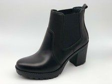 Tronchetti Chelsea Igi&co 4173000 pelle nera Made in Italy tacco7,5cm SCONTO
