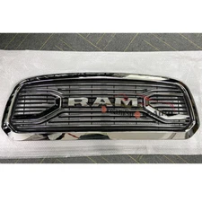 Grille For 2013-2018 Dodge RAM 1500 Chrome Big Horn Grill Front Bumper W/Letters