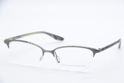 NEW BARTON PERREIRA PEW LILA JANE GUNMETAL GRAY AUTHENTIC EYEGLASSES 51-16