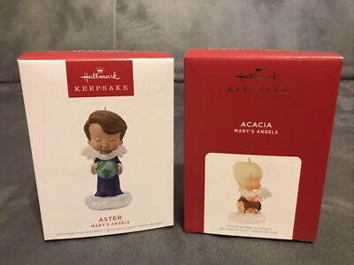 Lot (2) 2021 2022 Acacia Aster Mary s Angels Keepsake Ornaments