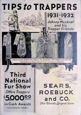 Vintage Tips to Trappers 1931-1932 Johnny Muskrat Sears Roebuck and Co. 