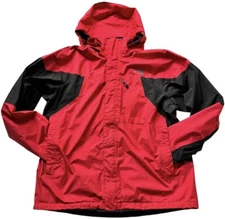 North Face Mountain Parka Jacket Mens size X-Large Red Light Gore-Tex Rain Coat