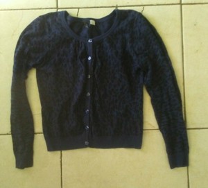 cheetah print cardigan h&m