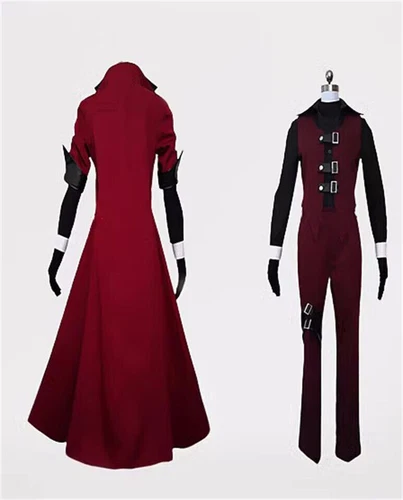 Devil May Cry Dante Cosplay Personalizzato Outfit Set Pantaloni Giacca a Vento Rosso - Foto 5 di 5