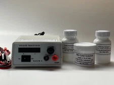 24k Gold/Chrome Plating Machine, 24K Gold Plating Kit, includes Gold solution, 