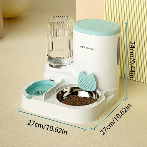 Feeder and Water Dispenser Set Dog Automatic Food Water Dispenser Kit Large Capa - Picture 8 of 13