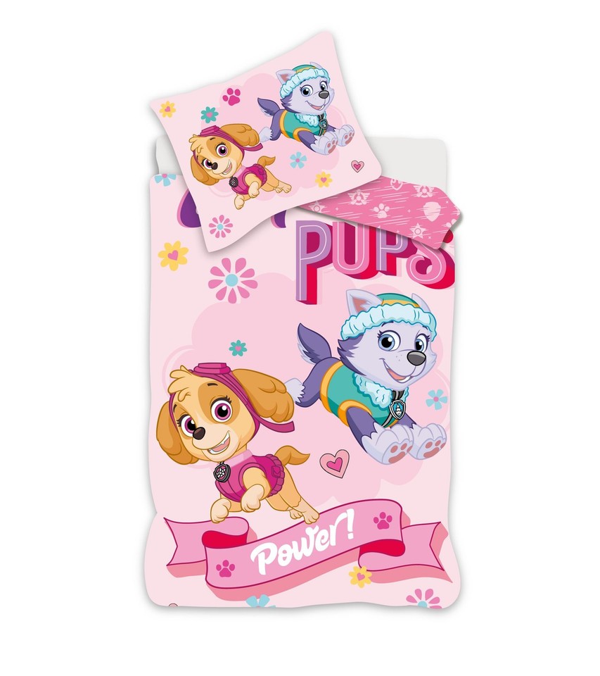 Paw Patrol Skye Everest Parure De Couette 2 Pièces 135x200 cm 100% Coton