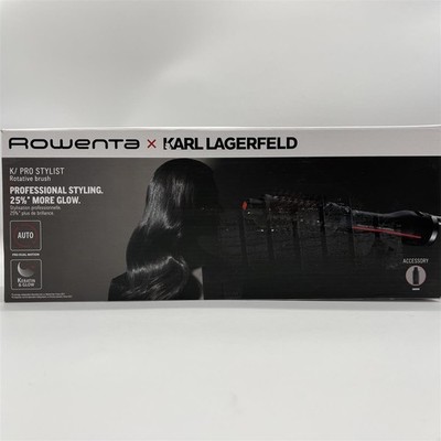 Rowenta x Karl Lagerfeld CF961L K/Pro Stylist rotierende Warmluftbürste | Glanz-