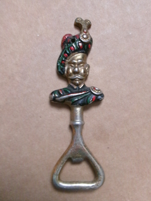Gold Toned Scotsman Bottle Opener