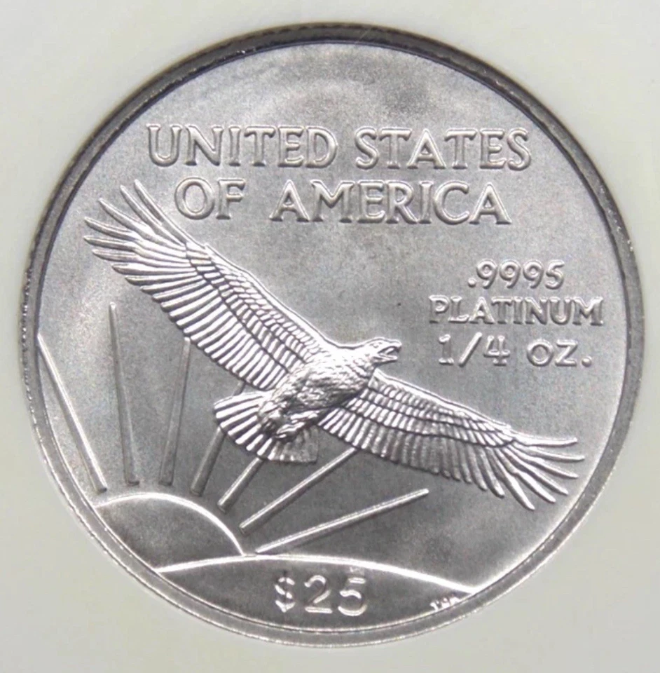 2008 $25 Platinum Eagle • NGC MS70 • PERFECT 70 Mint State (Low Mintage date) - Image 2 of 4