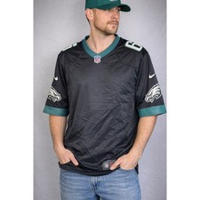 Nike Philadelphia Eagles On Field NFL Jersey Mens XL Black Green NWOT
