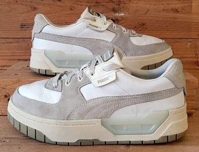 Puma Cali Dream Low Leather/Suede Trainers UK6/US8.5/EU39 388242-03 White/Grey