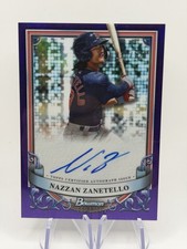 2024 Bowman Sterling- Prospect Autographs Nazzan Zanetello Purple Refractor/120 