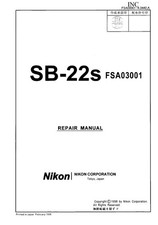 NIKON SB-22s Camera Flash Service Repair Manual Parts List PDF READ