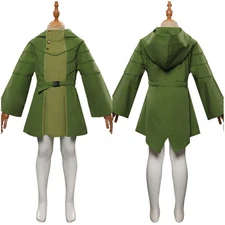 Kids Obi-Wan Kenobi Leia Cosplay Costume Girls Coat Halloween Outfit