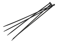 Image of Faithfull Cable Ties Black 4.8 x 300mm (Pack 100) FAICT300B