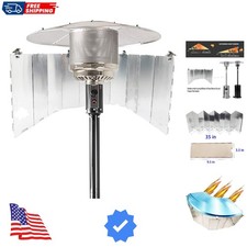 Adjustable Heat Focusing Reflector for Round Natural Gas and Propane Patio He...