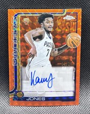 Kam Jones 2025-26 Topps Chrome Rookie Auto Orange Geometric #09/25