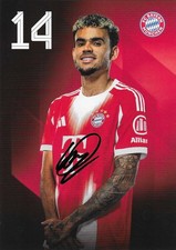 Luis Diaz - FC Bayern München - NEU 2025/26 - orig. signierte Autogrammkarte