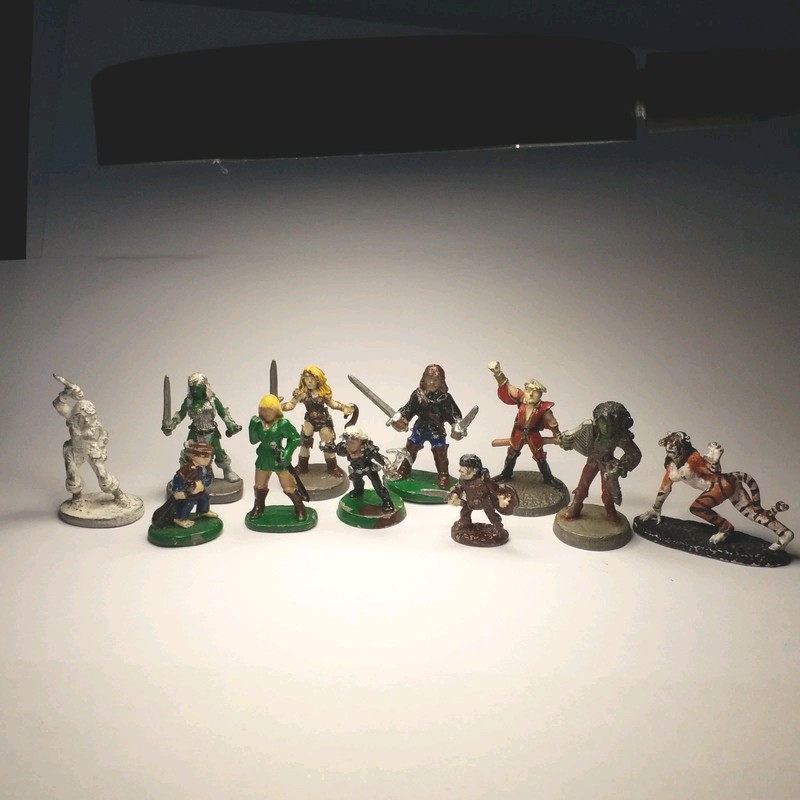 Vintage Metal D&D Miniatures Lot 1980-1988 GRENADIER & RAL PARTHA, 1996 REAPER