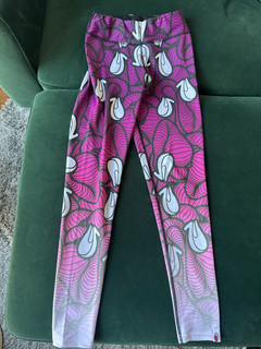INSA graffiti lycra leggings 'Purple Rain' 2015 Deadstock Size Medium Women's