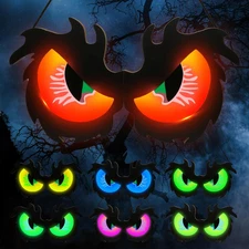 BlcTec Halloween Decorations Spooky Eyes Lights, 21 Inch Large Multicolor