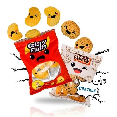 Plüsch Spielzeug, Snack Set Chips & Kekse 12-tlg, mit Emoji-Gesichtern