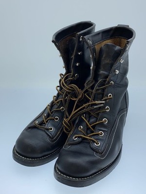 Chippewa Stiefel 10421 Engineer Boots Vibram Sohle Leder Schwarz Größe 9,5