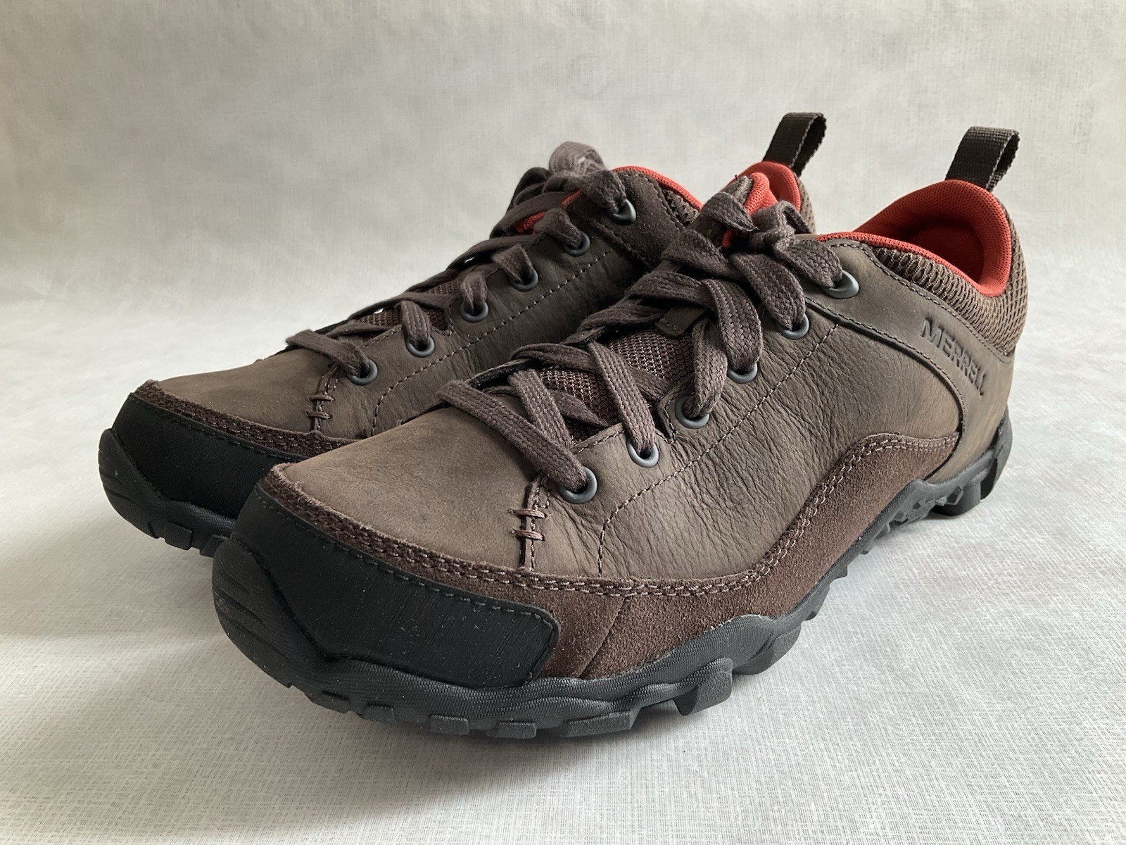 MERRELL TELLURIDE LACE scarpe da trekking uomo espresso in pelle misura 8 5 J23543