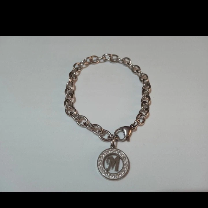 Bracciale Iniziale In Argento Per Donna – 26 Lettere – Con Prolunga 16+5 Cm – Regalo Con Sacchetto In Velluto
